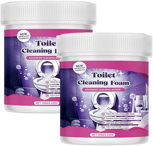 2026 New Toilet Bowl Cleaner, Toilet Cleaning Foam, Power Foaming Toilets Clean, Clean Foam Cleaner, Touch Free Foaming Powder â Bathroom Cleaning Powder (2PCS)