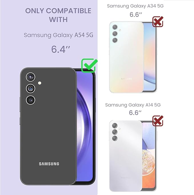 Battery Case for Galaxy A54,Enhanced [12000mAh]Ultra Thin Portable Protective Qi Wireless Charging Case Compatible with Galaxy A54 (6.4inch) Rechargeable Extended Battery Charger Case (Black)