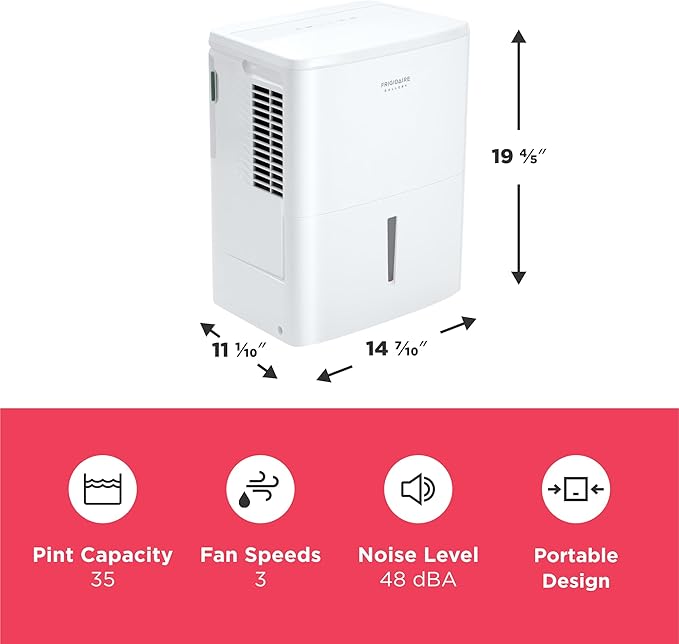 Frigidaire Gallery Connected 35 Pint Dehumidifier
