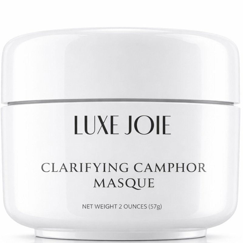 LuxeJoie Clarifying Camphor Sulfur Face Mask | Oil-Absorbing Clay Masque for Oily & Blemish-Prone Skin | Cooling, Pore-Cleansing, Can Be Used as Spot Treatment