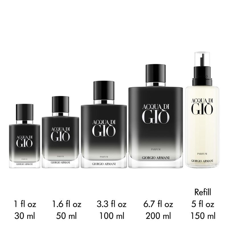 Armani Beauty – Acqua di Giò – Parfum – Cologne for Men – Fresh & Woody Men’s Fragrance – Bergamot, Ginger, Marine, Geranium, Rosemary, Clary Sage, Patchouli, Incense Notes - 5.0 Fl Oz