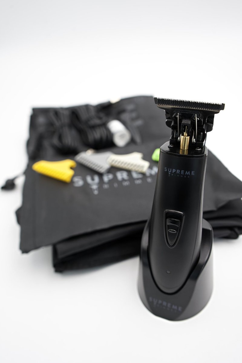 Supreme Trimmer Professional T Shaper | Cordless Hair & Beard Liner for Men | Low Noise, Precision Edger Clippers | Ideal for Sensitive Skin, Kids & Elderly | Barber & Home Use