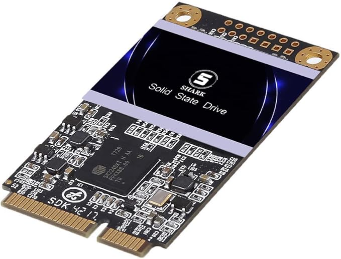 SSD MSATA 128GB Shark Speed Internal Solid State Drive High Performance Hard Drive for Desktop Laptop SATA III 6Gb/s Includes SSD (128GB, MSATA)