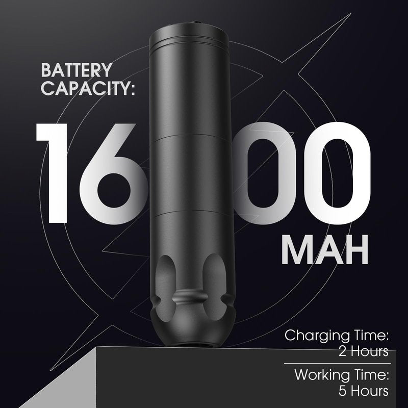 INKin Wireless Tattoo Machine for Beginners, Tattoo Gun with 3.5mm Stroke Length, Ultra-One Tattoo Pen Machine with 1600mAh Battery And LED Digital Display for Starters Play & Learn