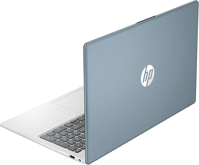 HP 15.6" FHD Touchscreen Laptop Computer, 4GB RAM 256GB SSD, 8-Core Intel Core i3 Processor, Windows 11 with Copilot AI, SageNova Earphones, Moonlight Blue