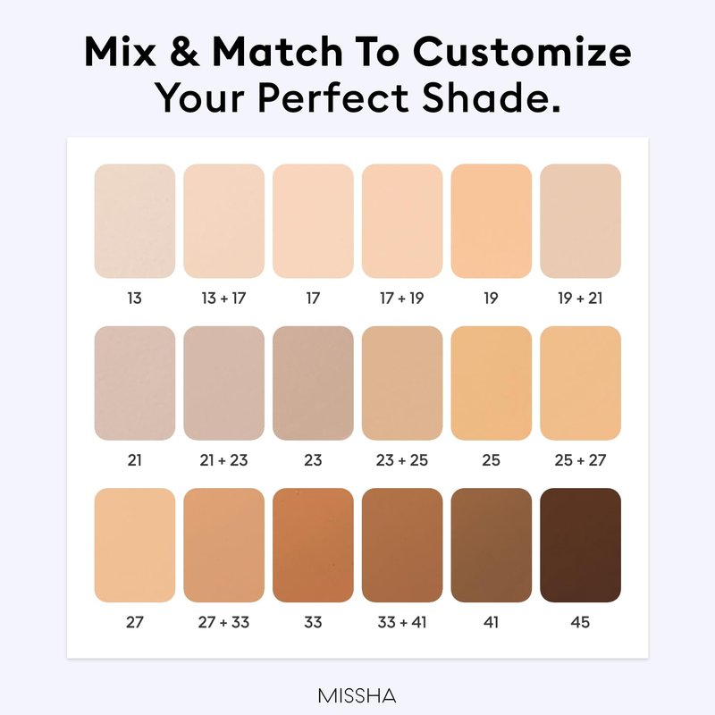 MISSHA M Perfect Cover Serum BB Cream No.17 Fair- Fair with Cool Undertone, Skin Tint, Tinted Moisturizer, Skin Care Foundation Makeup, Korean Makeup,1.18 Fl oz