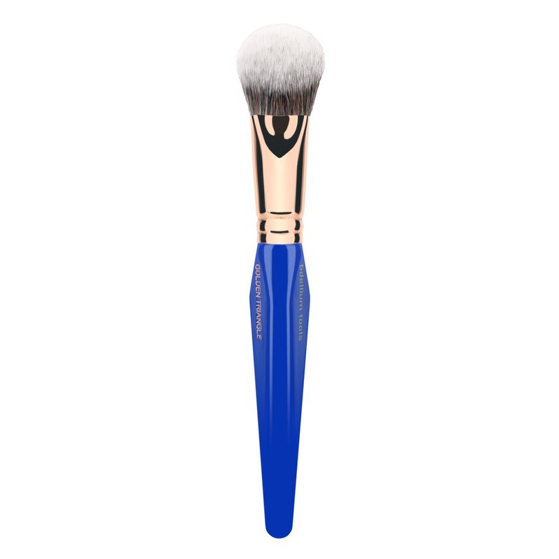 Bdellium Tools Professional Makeup Brush - Golden Triangle 968 BDHD Phase II - With All Vegan and Soft Synthetic Fibers, For Versatile Application & Blending (Blue, 1pc)