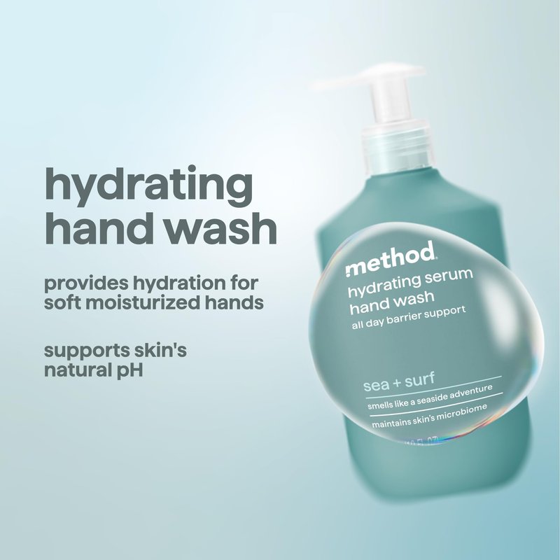 Method Hand Wash, Hydrating Serum, Sea + Surf, 10 oz