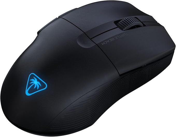 Turtle Beach Pure Air Wireless RGB Gaming Mouse, Ultra-Light 54g Ergonomic Design, 26000 DPI Optical Sensor, 125-Hour Rechargeable Battery, Dual Wireless + Bluetooth, Titan Optical Switches – Black