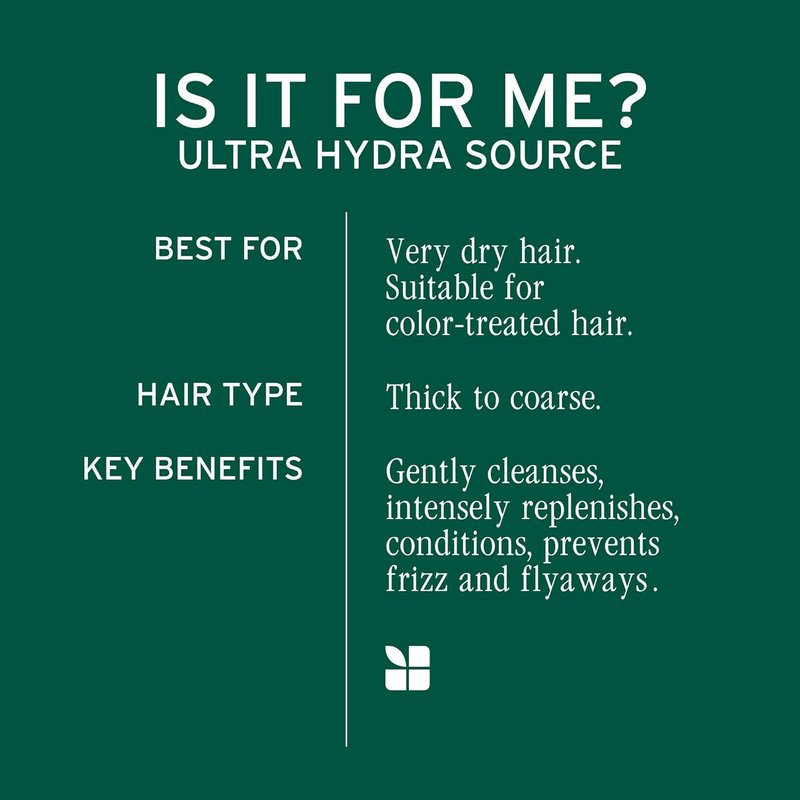 Biolage Ultra Hydra Source Shampoo - Deep Moisture for Very Dry & Thick Hair | Nourishing Formula