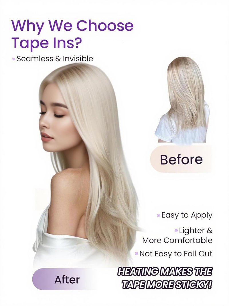 LaaVoo Human Hair Tape in Extensions Black Tape in Hair Extensions Human Hair Invisible Tape on Human Hair Extension Real Hair 16inch 20pcs 40g