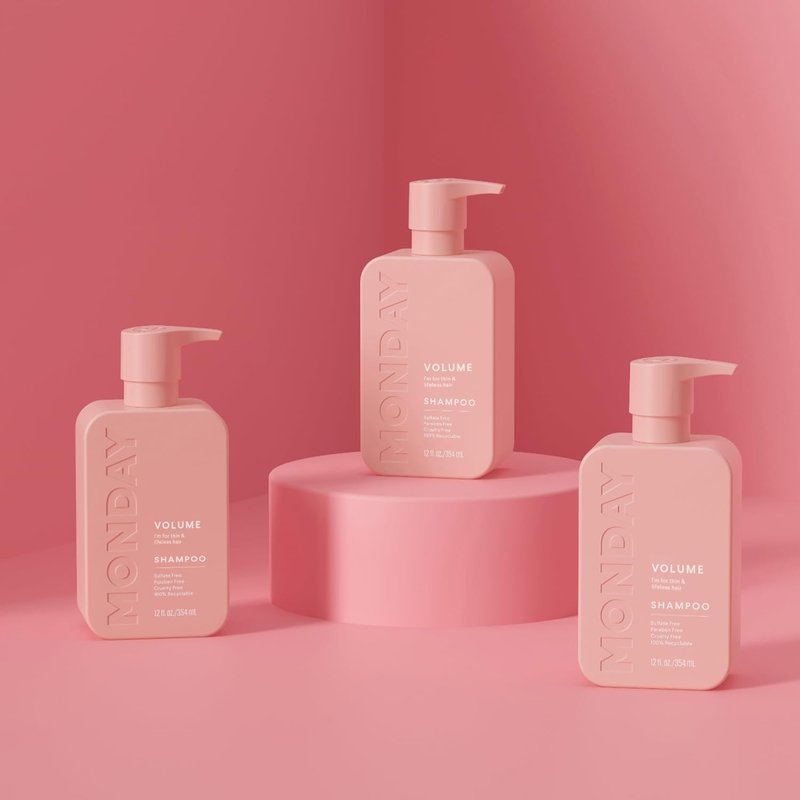 Monday Haircare Volume Shampoo - Hydrolyzed Collagen & Macadamia Oil for Thin, Fine Hair | 354 mL