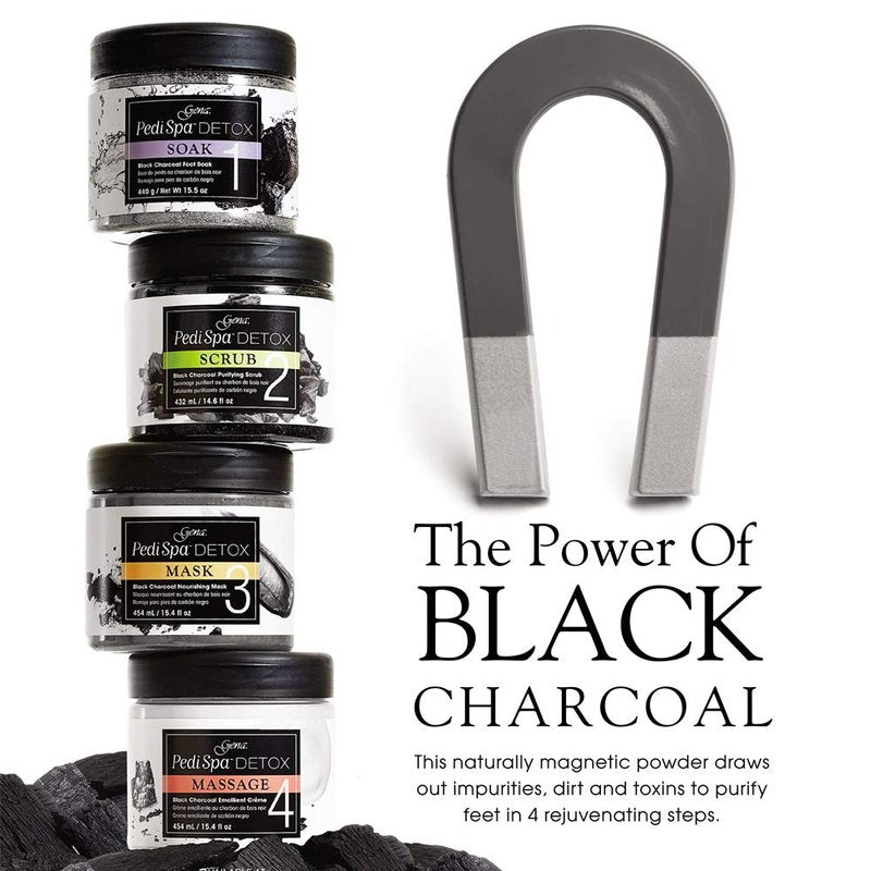 Gena Pedispa Detox Charcoal Intro Kit, 4 Ounce