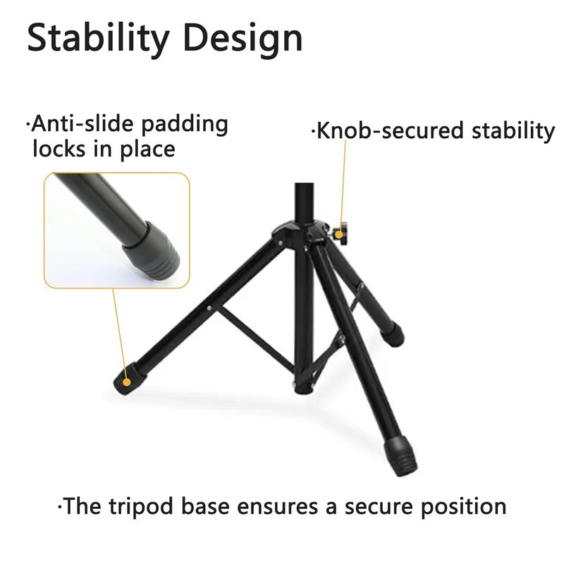 Tattoo Arm Rest Stand with Tray - Adjustable Height, Sponge Pad, Tripod Base