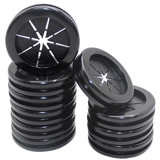 EASYEAH Rubber Grommets for Wiring, 1-1/4 Inch Drill Hole, 1 Inch ID, Firewall Grommets Automotive Cable Cords Hoses Protection, Double-Sided Rubber Plugs for Round Holes, 10 Pcs, 26x32 mm
