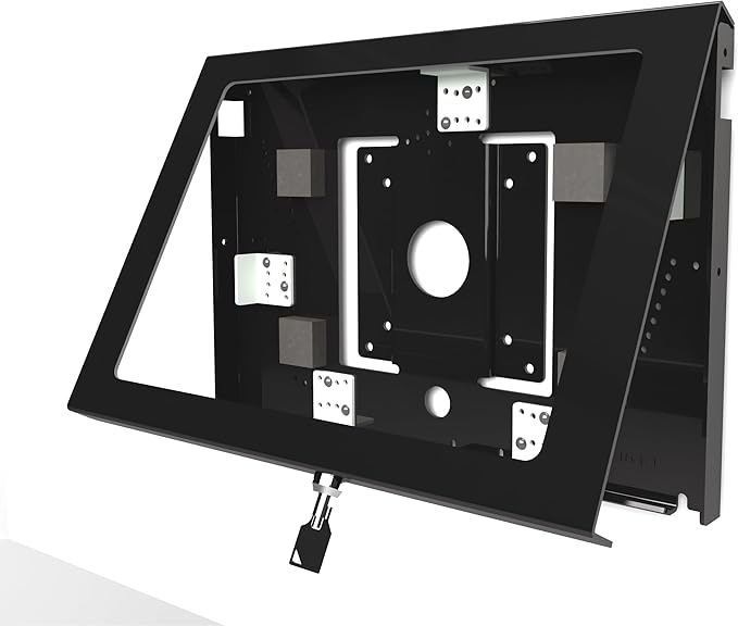 TABcare Locking Security Metal Case for Apple iPad Air 13" 2024/2025 M2/M3 for Kiosk, POS, Store, Show Display (Black)