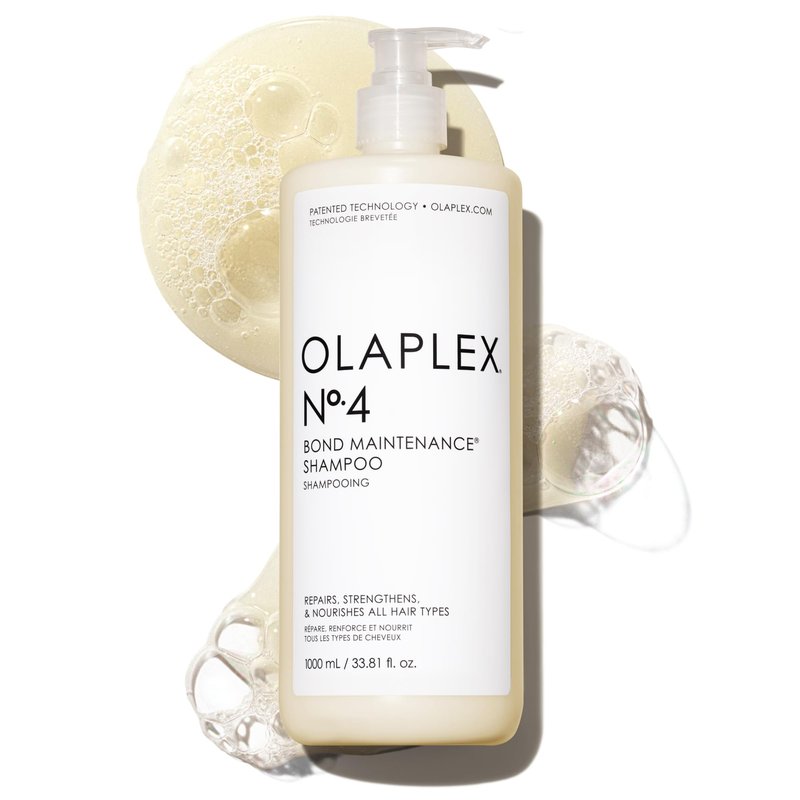 Olaplex NÂº. 4 Bond Maintenance Shampoo: Reduces Breakage & Strengthens Hair | Hydrates, Smooths & Detangles | For Coily, Curly, Straight, and Wavy, 1000 mL / 33.8 Fl Oz