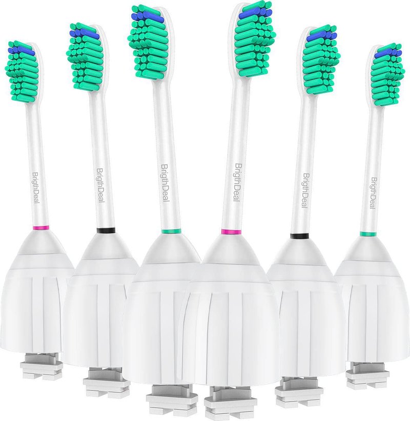 Brightdeal Replacement Brush Heads Compatible with Philips Sonicare Toothbrush Essence Xtreme Elite and Advance HX7022/66, 6-Pack