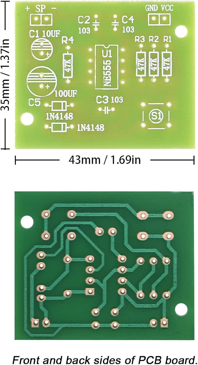Yidab Soldering Practice Kit - DIY Electronic Doorbell Soldering Kit (Suitable for Home Installation + STEM Education), An Entry - level Electronic Production Kit for Beginners