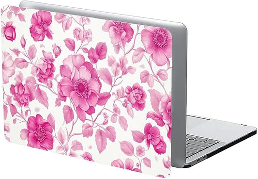 COTAIL Compatible with MacBook Air 13.3 13.6 Inch Case 2022 2021 2020 2019 Plastic Hard Shell Case Cover,13.6 Air (A2681) M2 2022, Pink Vintage Floral