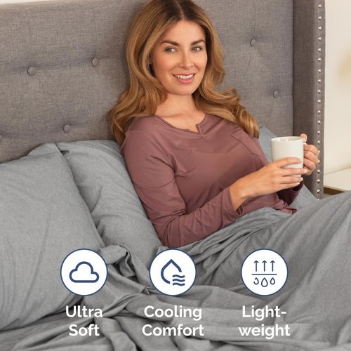 King Pillow Cases by [Brand Name] - Ultra Soft Hotel Quality Covers | Comfy, Cozy & Wrinkle-Free | 4-Piece Set in Heathered Grey