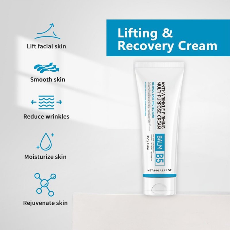 MrCuvaryas 2PCS B5 Firming Youth Cream, Body and Face Moisturizer, Anti-Aging Tightens & Smooths Wrinkles, Skin Barrier Repair, Improve Skin Elasticity & Firmness, Intense Hydration
