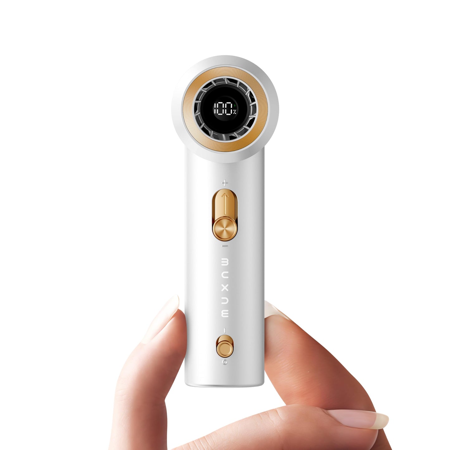 MUXNW Portable Fan For Travel Mini: Small Pocket Handheld Personal Rechargeable Battery Operated USB High Speed Keeping Cool In Hot Weather Beach Gifts For Women (white)