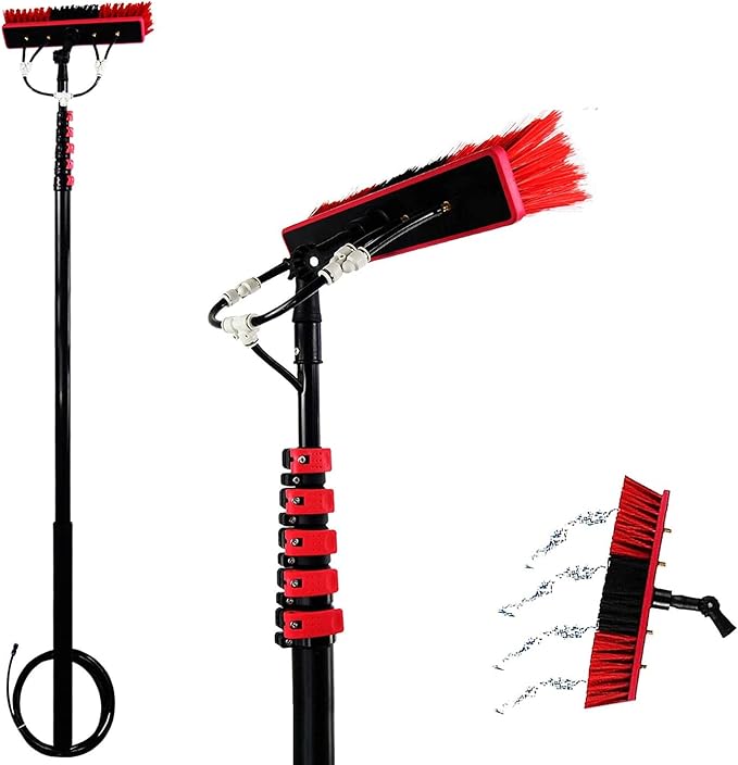 9m/30ft Window Cleaning Equipment Photovoltaic Panel Cleaning Extendable Cleaner Conservatory Roof Cleaning Tools,Suitable for Cleaner Conservatory Roof Photovoltaic Pane