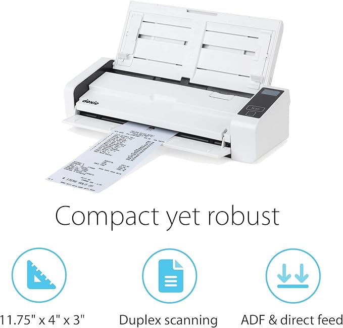 Doxie Pro - Duplex Document Scanner and Receipt Scanner for Home and Office with Amazing Software for Mac and PC