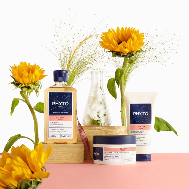 PHYTO Color Radiance Conditioner for Color-Treated Hair | Vegan, Sulfate-Free, Silicone-Free | Detangles & Revives Shine | Made in France | 5.91 fl oz