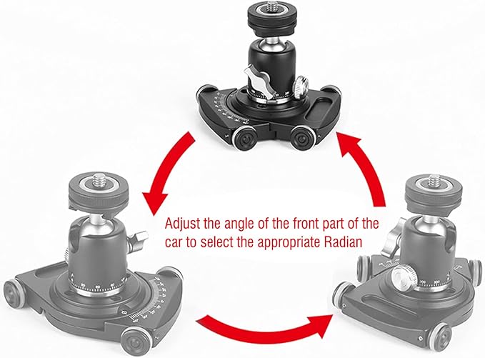 Holigie Camera Slider, Phone Slider, FY-01 Table Top Slider Car Roller Video Rail Track for DSLR Filming, Portable Aluminum Alloy Camera Slider for Tripod