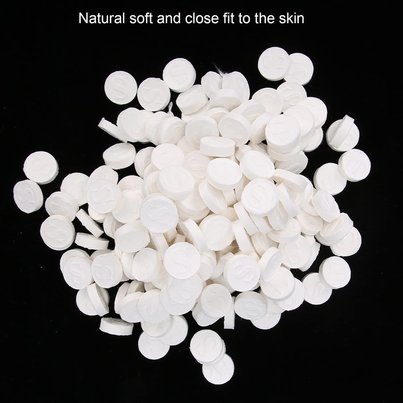 Dioche 500pcs Disposable Mask Paper Compressed Sheet DIY Hydrating Mask Cotton Skin Care Wrapped Masks for Home Travel, Dry Face Paper Sheet