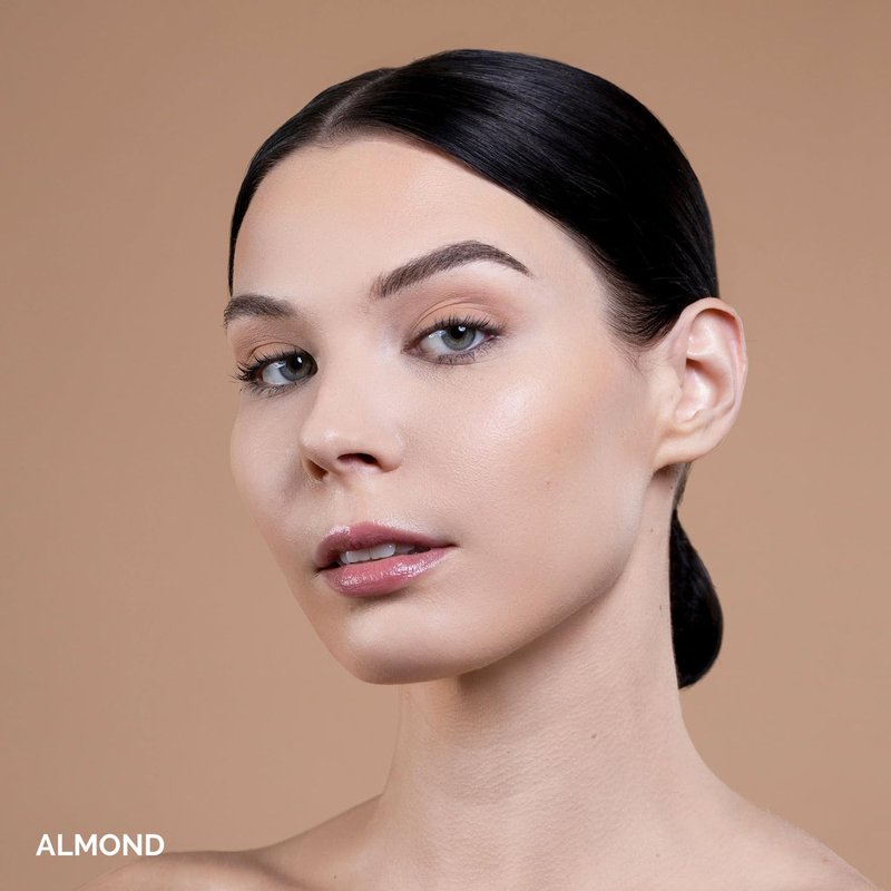 OFIR Skin Satin Foundation - Lightweight Vegan Formula with Blue Light Protection | Medium Coverage, 1 FL OZ (Almond - Medium Neutral)