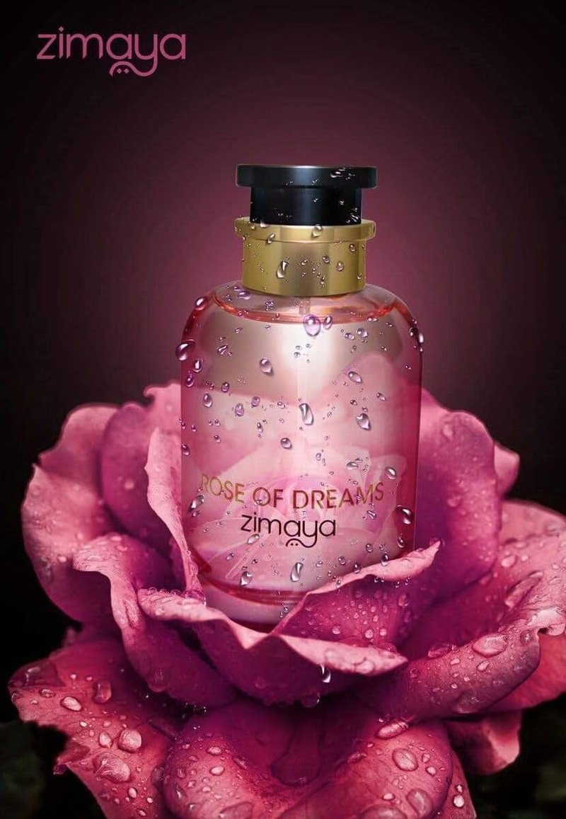 Zimaya Rose of Dreams Eau de Parfum - Romantic Rose & Amber Fragrance | 3.4 Fl. Oz