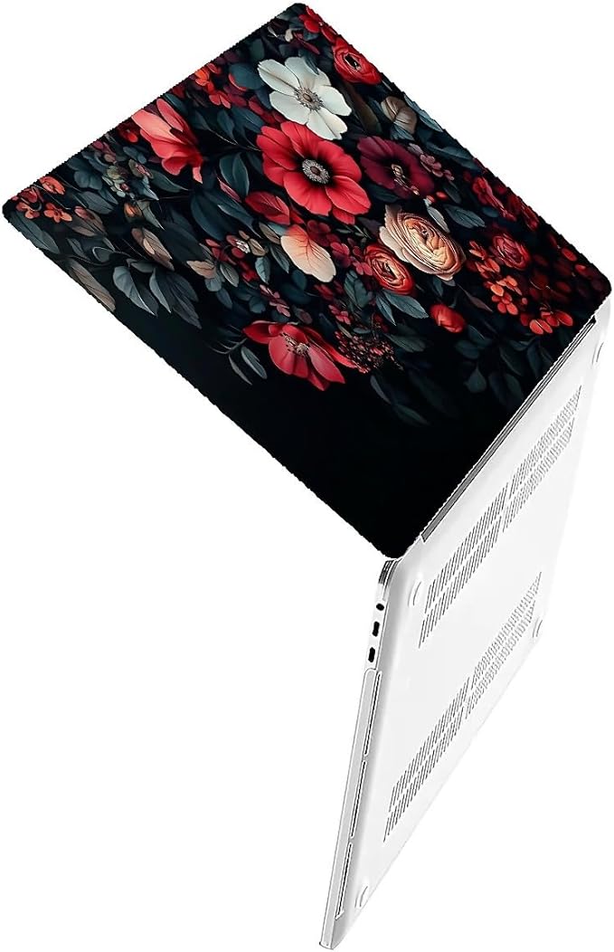 COTAIL Compatible with MacBook Air 13.3 13.6 Inch Case 2022 2021 2020 2019 Plastic Hard Shell Case Cover,13.3 Pro(A1706/A1708/A1989/A2159/A2289/A2338), Dark Floral