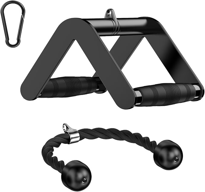 JOTUPLUN Cable Machine Attachment for Home Gym, Tricep Press LAT Pull Down Attachment, Cable Machine Accessories, Tricep Press Down Cable Attachment for Weight Fitness Multiple Options