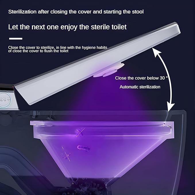 Toilet Lid Clean Lights,Toilet U V Lights for Toilet Seat,Toilet Night Light, Toilet Bowl Light, Motion Sensor Activated LED Night Light