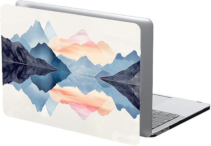 COTAIL Compatible with MacBook Air 13.3 13.6 Inch Case 2022 2021 2020 2019 Plastic Hard Shell Case Cover,13.3 Pro(A1706/A1708/A1989/A2159/A2289/A2338), Mountains and Water