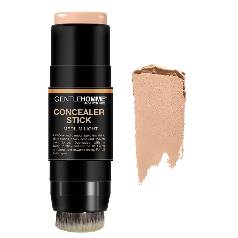 Men's Concealer Stick with Brush - Dark Circle Eraser | Medium Light Shade