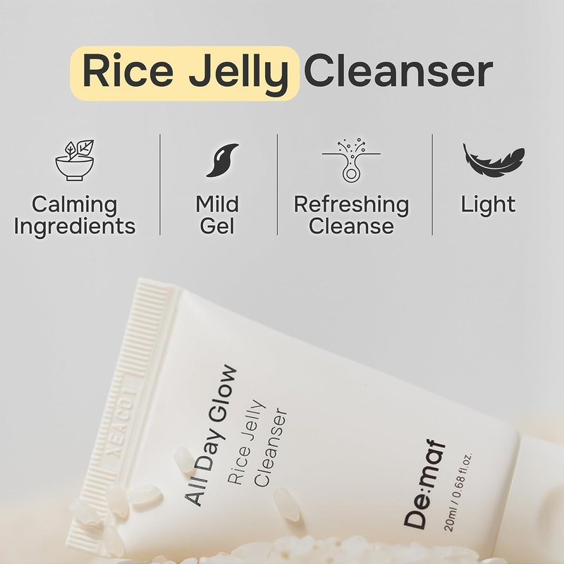 De:maf Welcome Cleansing Gift Kit, Gentle Travel Size Cleanser Trio for Sensitive Skin & Barrier Care