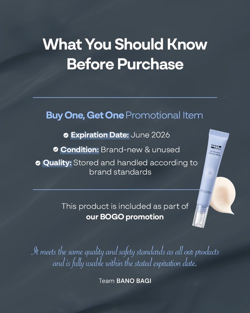Banobagi PDRN Eye Cream – Under Eye Cream for Puffiness and Bags, Korean Skin Care with Centella, Panthenol & b-PDRN | Firming & Hydrating, Fragrance-Free, 0.5 fl oz