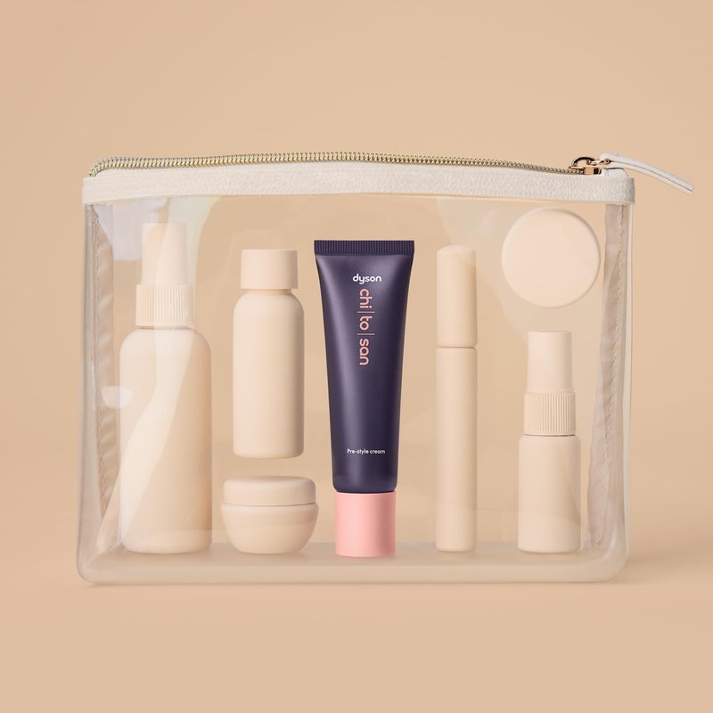 Dyson Chitosan™ Pre-style cream travel mini, Straight to wavy, Light conditioning, 30mL
