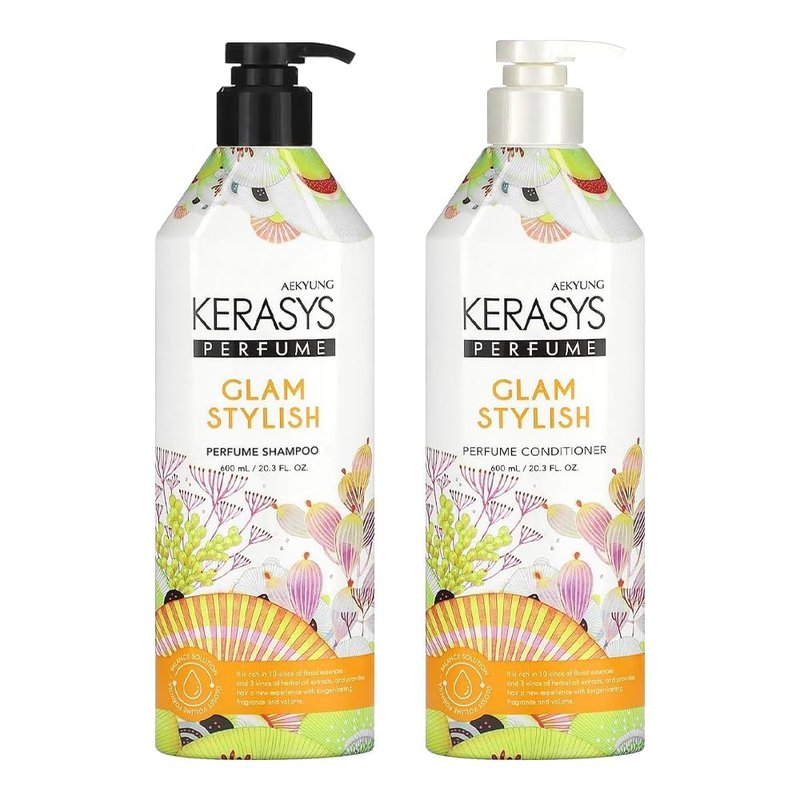 Kerasys Perfume Shampoo and Conditioner Set 20.3 fl oz / 600 ml (Lovely and Romantic)
