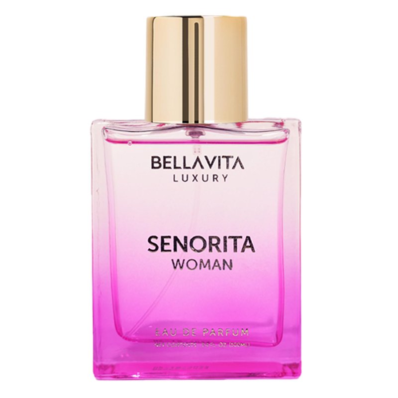 Bellavita Luxury Senorita Eau de Parfum | 100 ml (3.4 fl.oz.) | Perfume for Women | Fresh Floral, Yuzu, Peony, and Musk Notes | Long Lasting Women's Fragrance | Mother's day Fragrance
