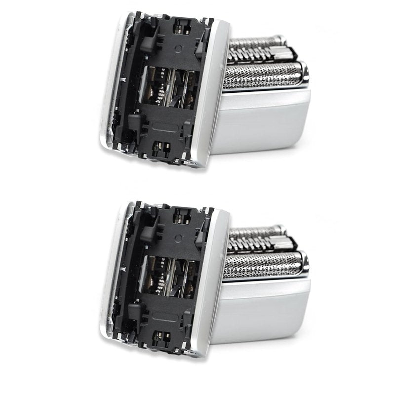 Braun 83M Replacement Shaver Head - Upgrade Foil & Cutter Blade for Series 8 | 2-Pack, Wet & Dry Compatibility