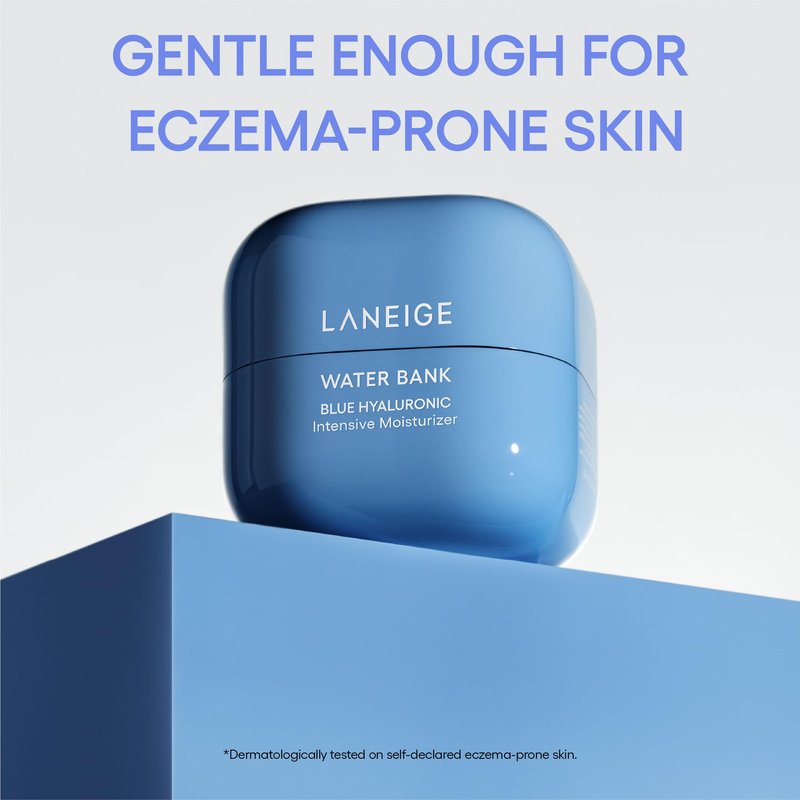 LANEIGE Water Bank Blue Hyaluronic Intensive Moisturizer Refill: Hydrating Face Cream for Very Dry Skin with Squalane & Peptide for Skin Barrier Support, Dermatologist-Tested