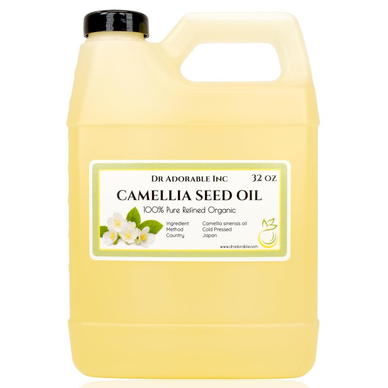 Dr Adorable - 32 oz - Camellia Seed Oil - 100% Pure Natural Organic Cold Pressed