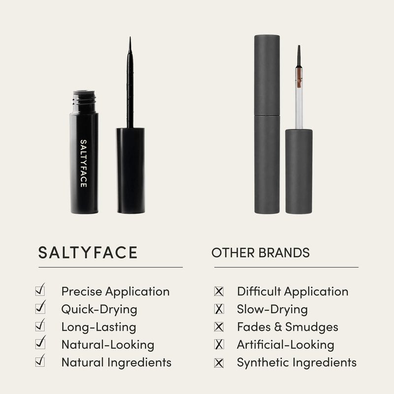 SALTYFACE - Freckle Paint - Natural Freckle Pen - Easy to Apply - Sensitive Skin Friendly - Long Lasting - Naturally Colored - Quick Drying - Wash Off Formula - Vegan Skin Care - 0.03 FL OZ (1 ML)