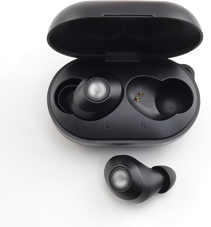 NANLANFAN Replacement Silicone Ear Tips for Ray-con E25, Ray-con Everyday/Fitness Earbuds, 9 Pairs (S/M/L, Black)