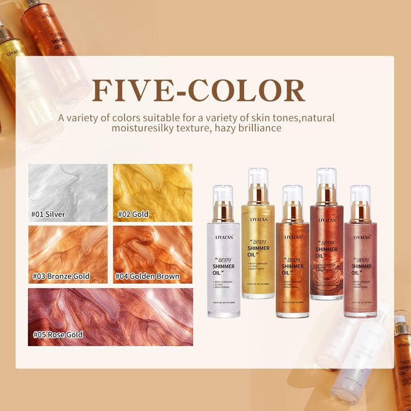 LIYALAN Shimmer Body Oil